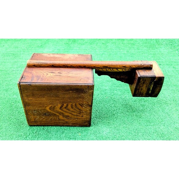 Antique Japanese Zelkova Wooden 7-Drawer Tansu Haribaku Sew/Trinket Storage Box - Picture 9 of 14